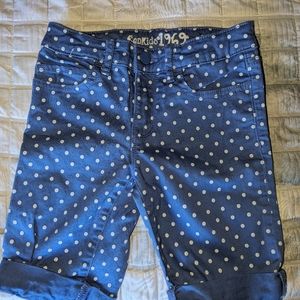 Gap Kids size 8 girls polka dot Bermuda shorts
